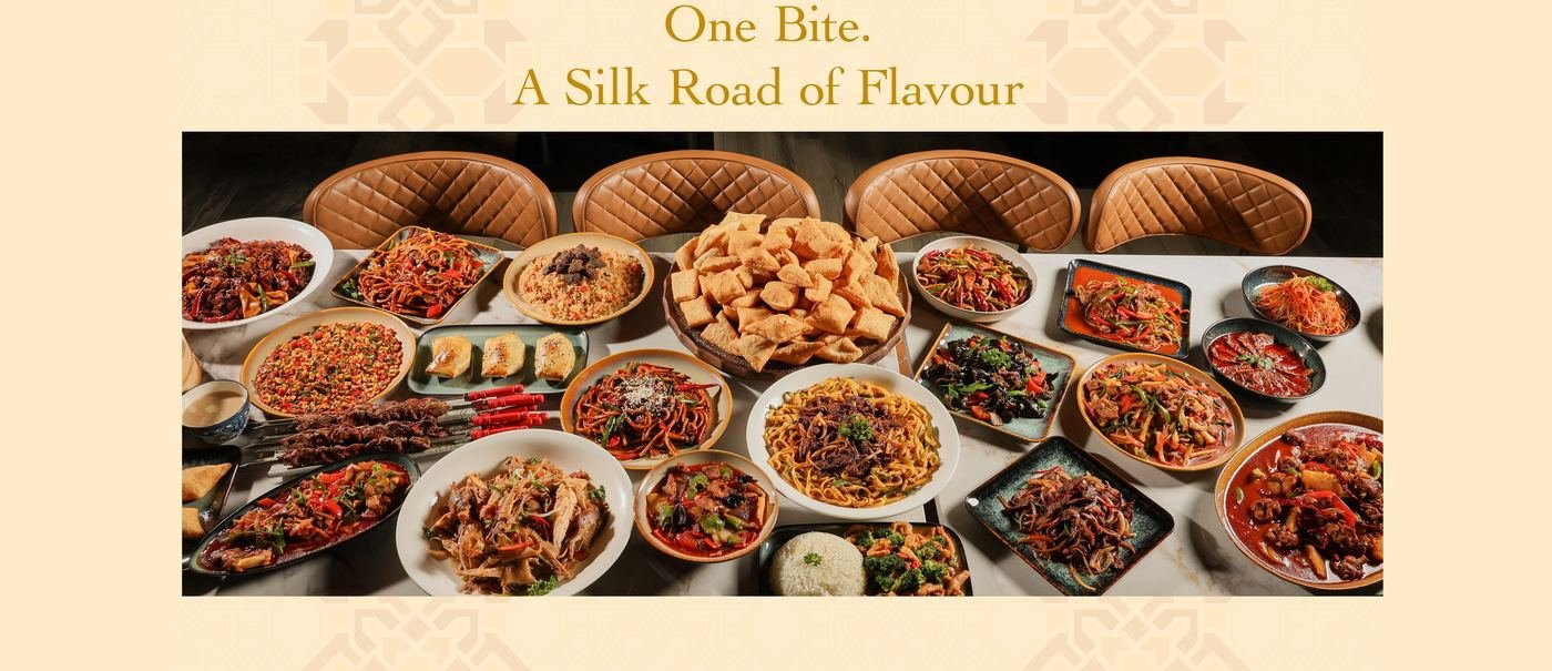 A spread of Muqam Uyghur dishes