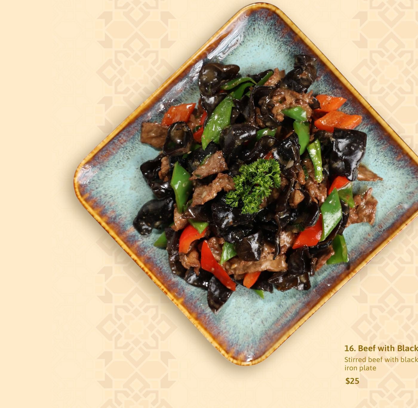 Beef with Black Mushroom